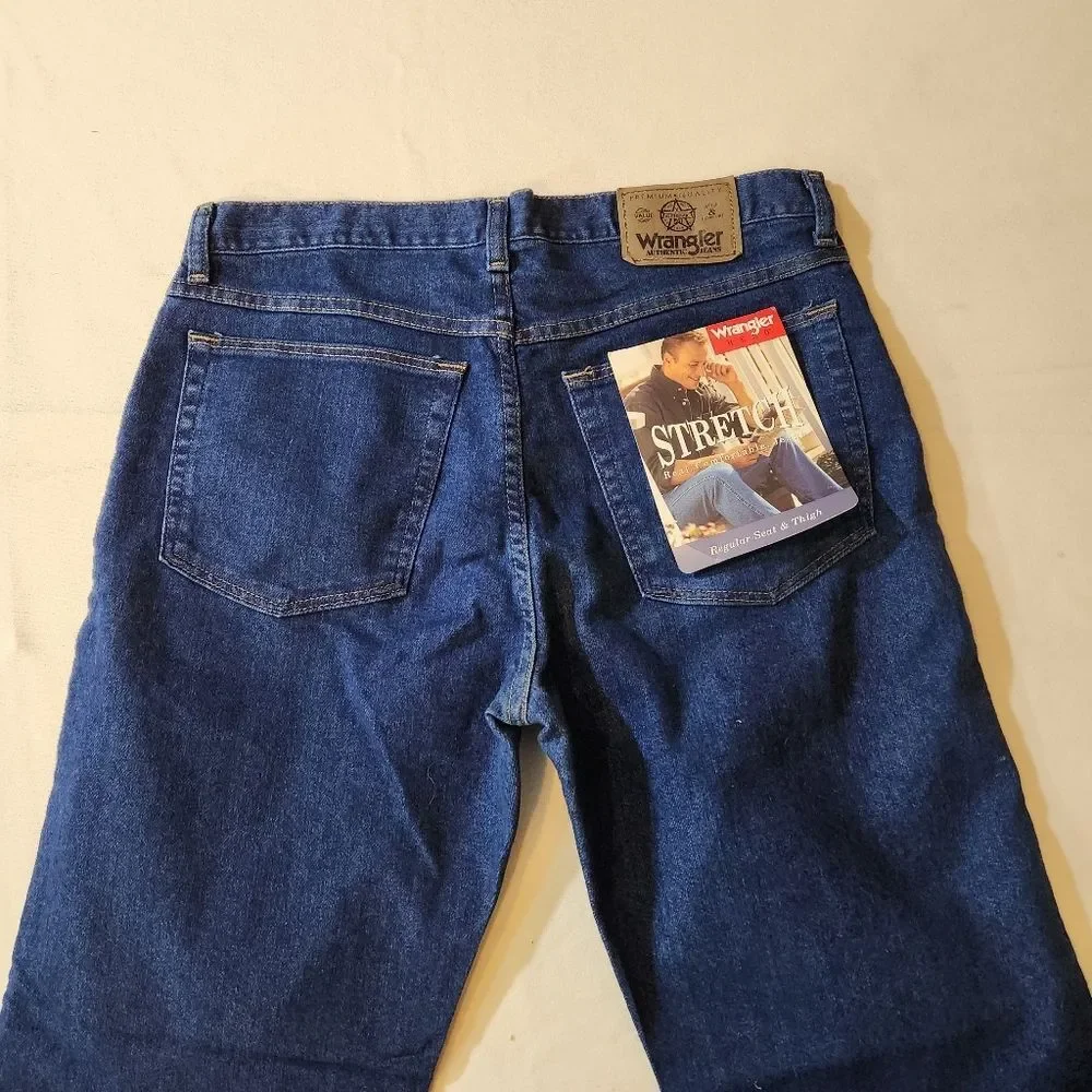 Wrangler Stretch Classic Blue Denim Jeans Size‎ 32x32 NWT
